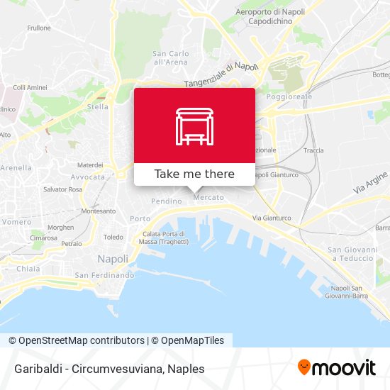 Garibaldi - Circumvesuviana map