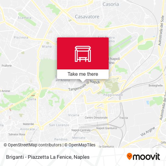 Briganti - Piazzetta La Fenice map