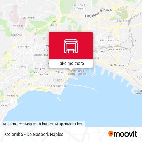 Colombo - De Gasperi map