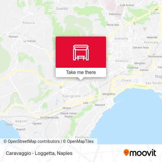 Caravaggio - Loggetta map