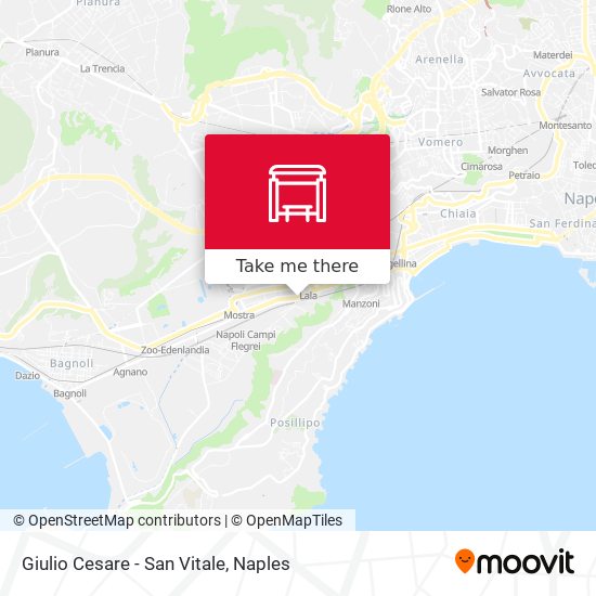 Giulio Cesare - San Vitale map