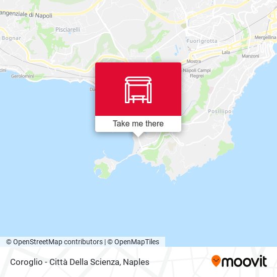 Coroglio - Città Della Scienza map