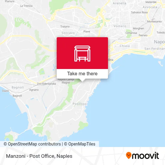 Manzoni - Post Office map