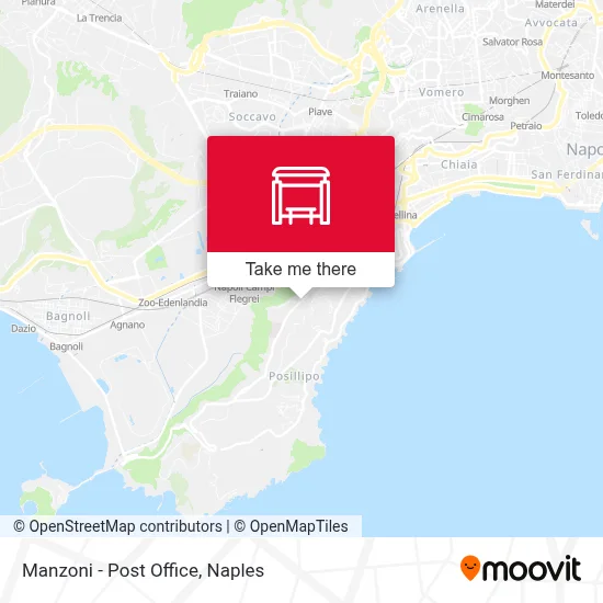 Manzoni - Post Office map