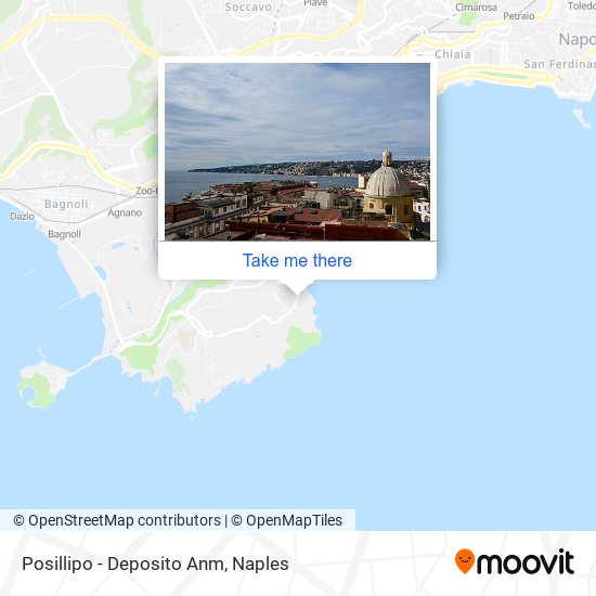 Posillipo - Deposito Anm map