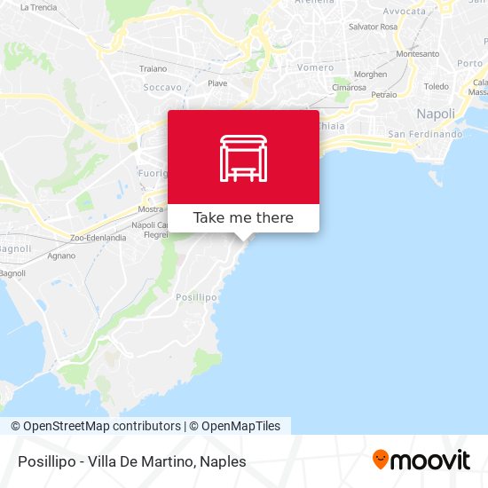 Posillipo - Villa De Martino map