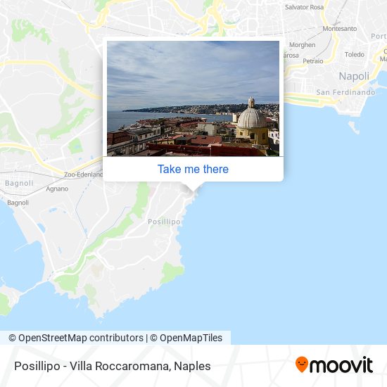 Posillipo - Villa Roccaromana map