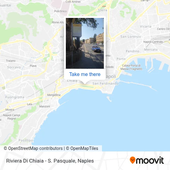 Riviera Di Chiaia - St. Pasquale map