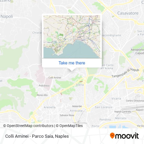 Colli Aminei - Parco Saia map