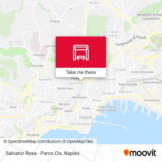 Salvator Rosa - Parco Cis map