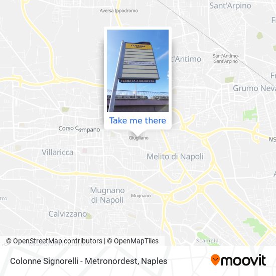 Colonne Signorelli - Metronordest map