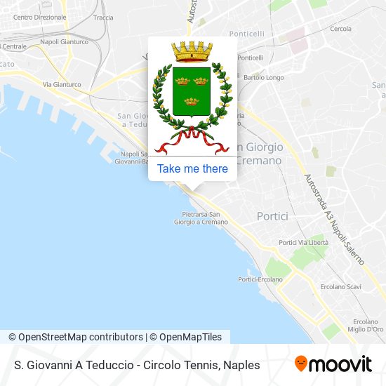 S. Giovanni A Teduccio - Circolo Tennis map