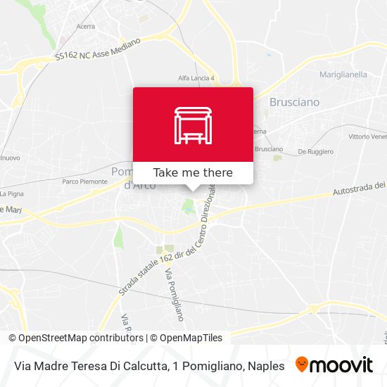 Via Madre Teresa Di Calcutta, 1 Pomigliano map