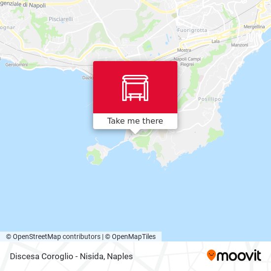 Discesa Coroglio - Nisida map