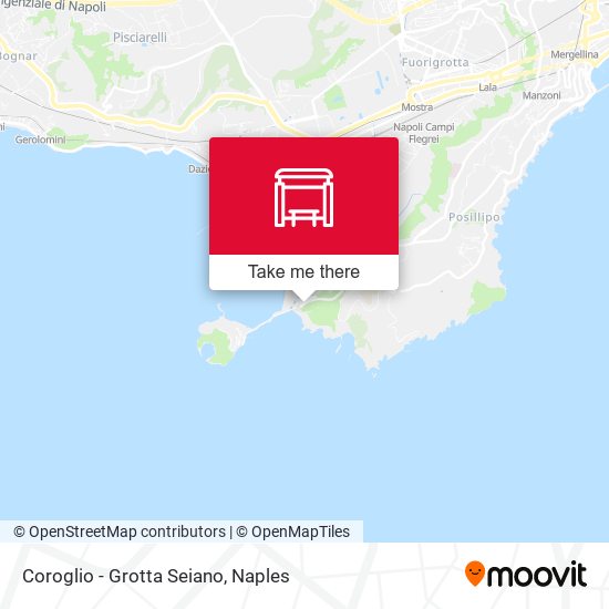 Coroglio - Grotta Seiano map