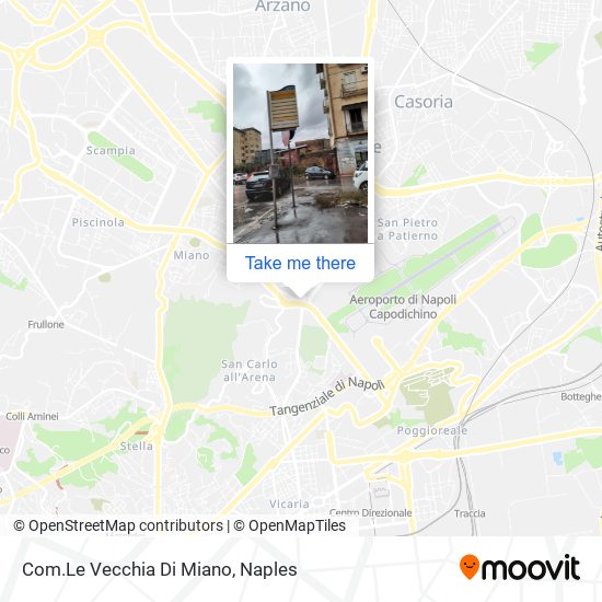 Com.Le Vecchia Di Miano map