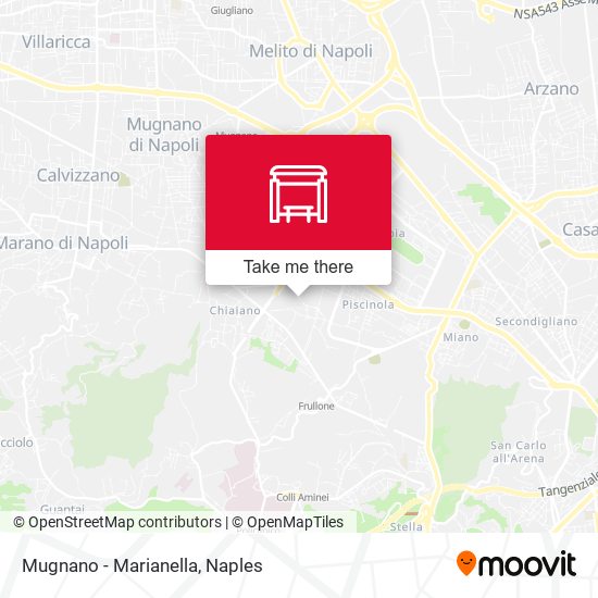 Mugnano - Marianella map