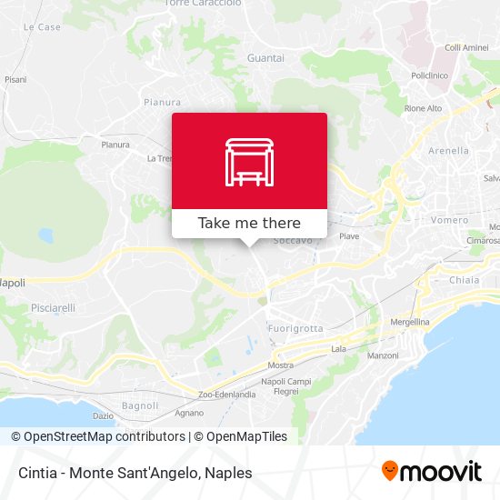 Cintia - Monte Sant'Angelo map