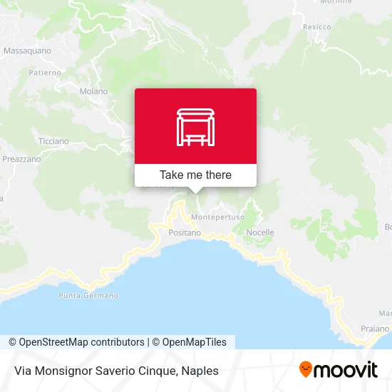 Via Monsignor Saverio Cinque map