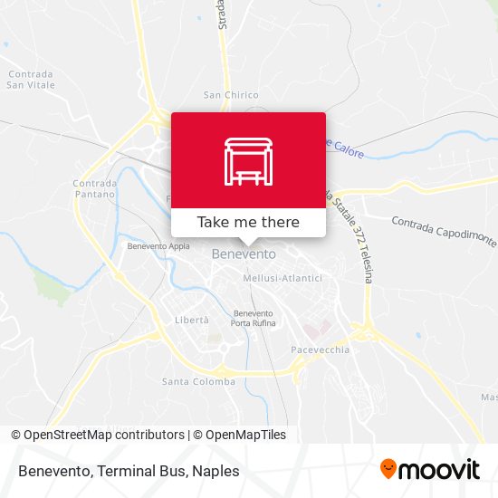 Benevento, Terminal Bus map
