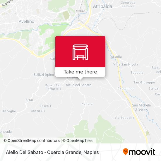 Aiello Del Sabato - Quercia Grande map