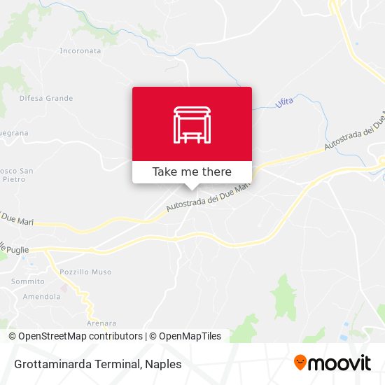 Grottaminarda Terminal map