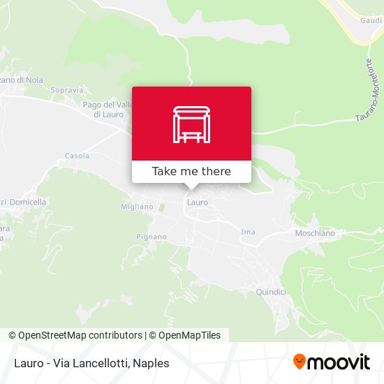 Lauro - Via Lancellotti map