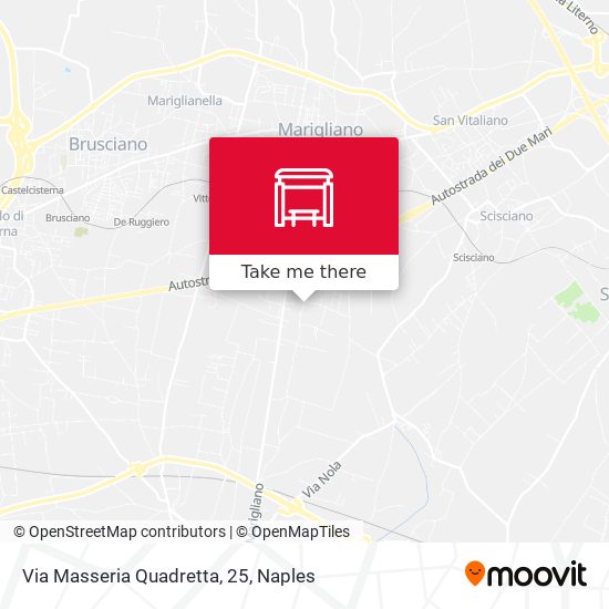 Via Masseria Quadretta, 25 map