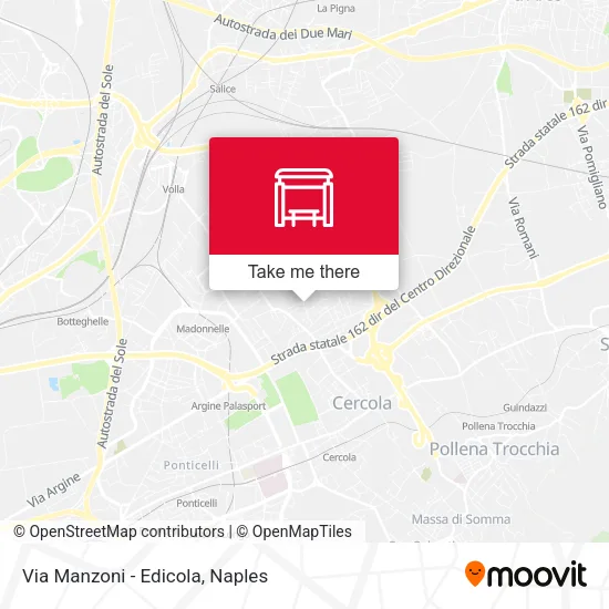 Via Manzoni - Edicola map