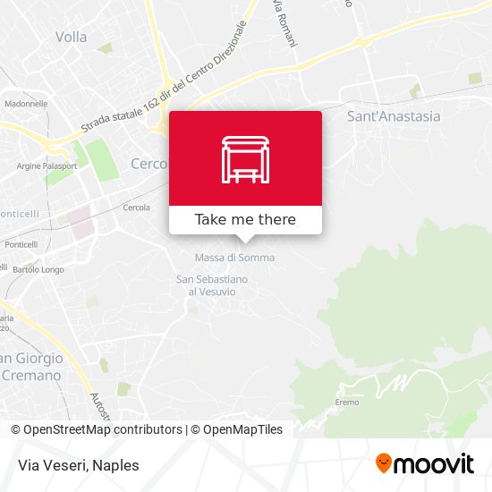 Via Veseri map