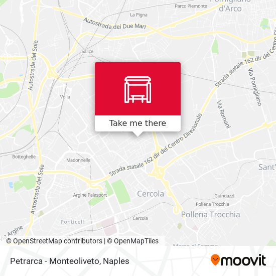 Petrarca - Monteoliveto map