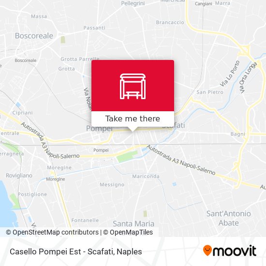 Casello Pompei Est - Scafati map