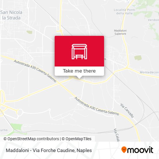 Maddaloni - Via Forche Caudine map