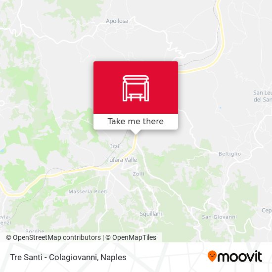 Tre Santi - Colagiovanni map