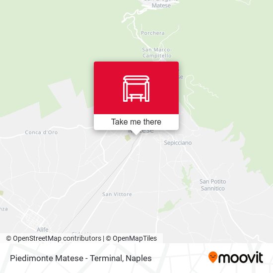Piedimonte Matese - Terminal map