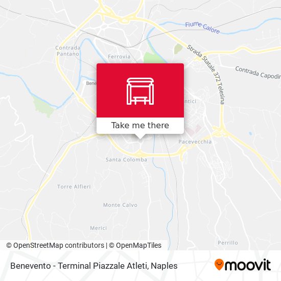 Benevento - Terminal Piazzale Atleti map