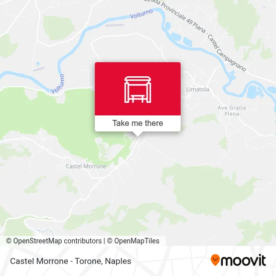 Castel Morrone - Torone map
