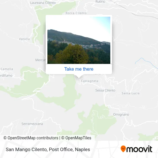 San Mango Cilento, Post Office map