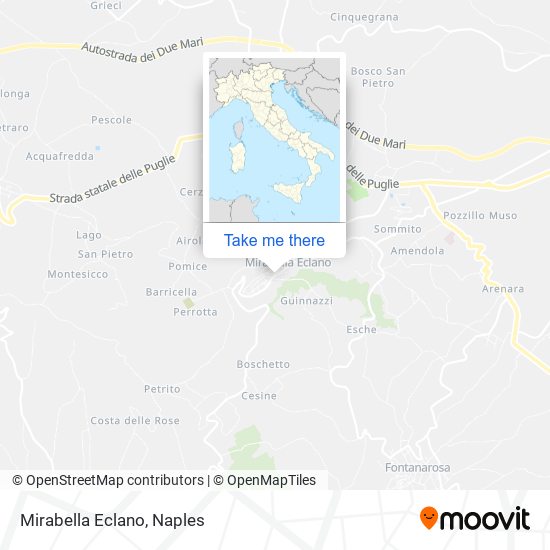 Mirabella Eclano map