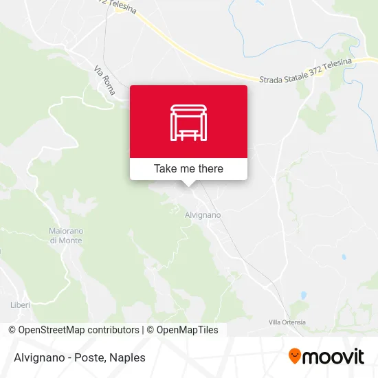 Alvignano - Post Office map