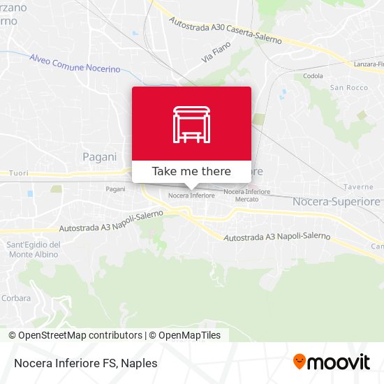Nocera Inferiore FS map