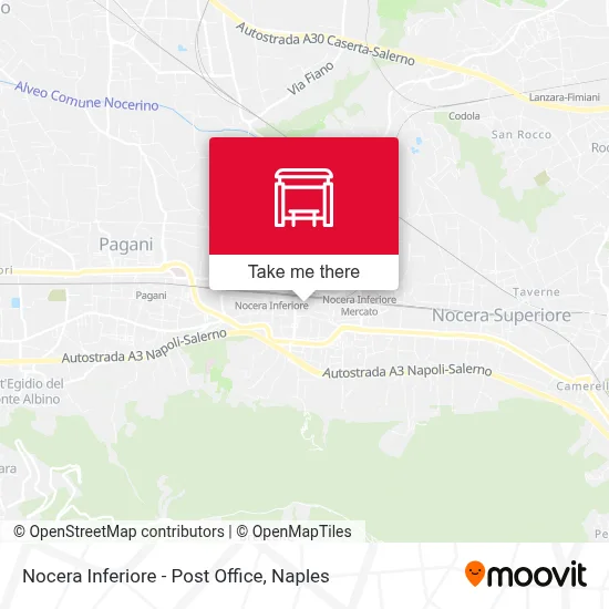 Nocera Inferiore - Post Office map