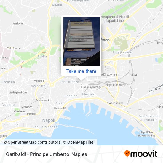 Garibaldi - Principe Umberto map