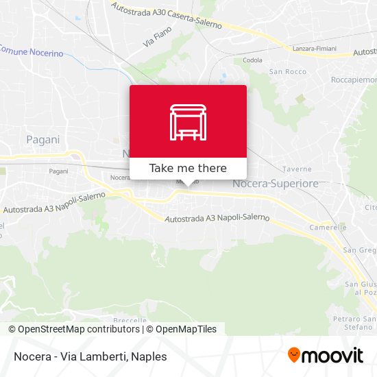 Nocera - Via Lamberti map