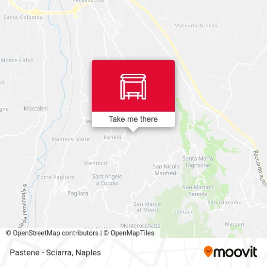 Pastene - Sciarra map