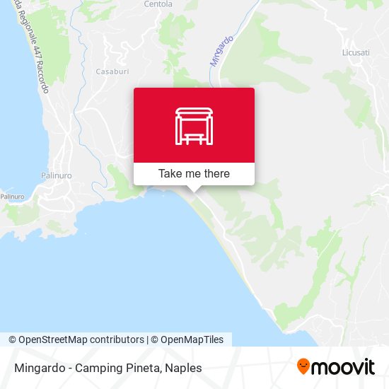 Mingardo - Camping Pineta map