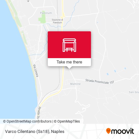 Varco Cilentano (Ss18) map