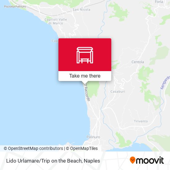 Lido Urlamare / Trip on the Beach map