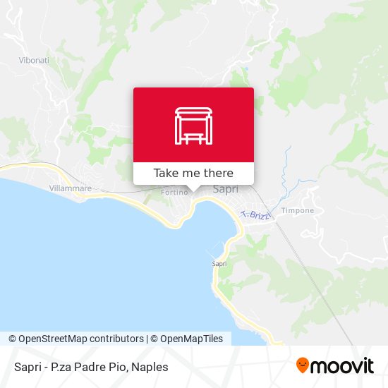 Sapri - P.za Padre Pio map