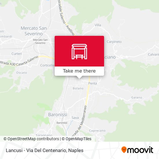 Lancusi - Via Del Centenario map
